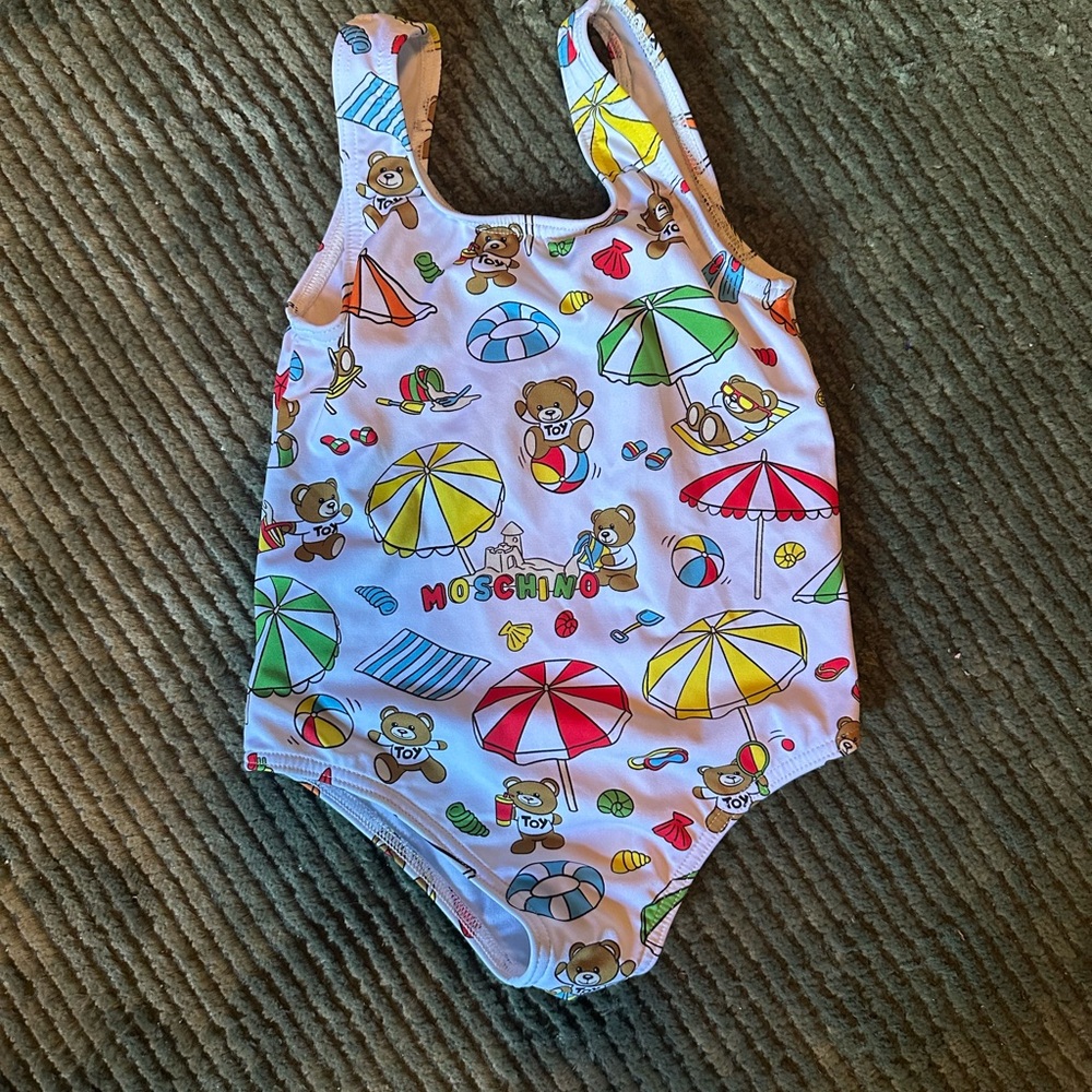 Moschino Kids Colorful Bear Swimsuit
